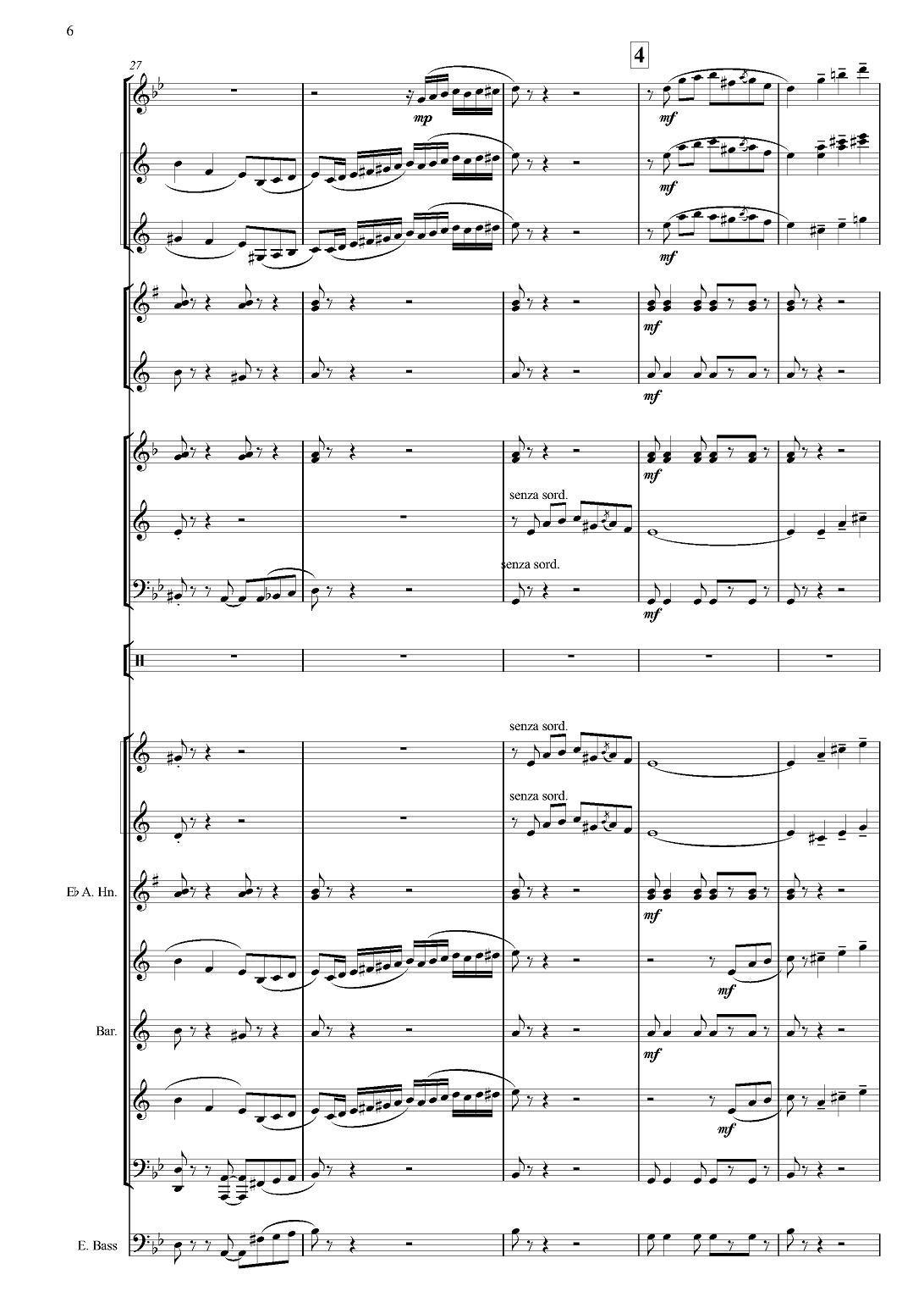 Черные глаза （探戈舞曲）（合奏、俄罗斯原版谱）手风琴曲谱（图6）