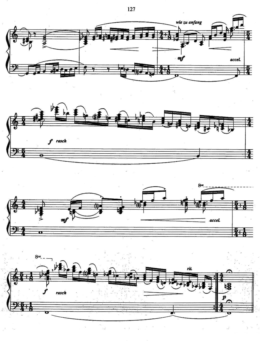 帕格尼尼主题音乐会练习曲（6—10）手风琴曲谱（图8）