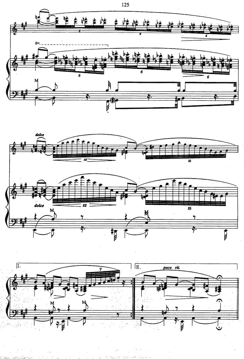帕格尼尼主题音乐会练习曲（6—10）手风琴曲谱（图6）