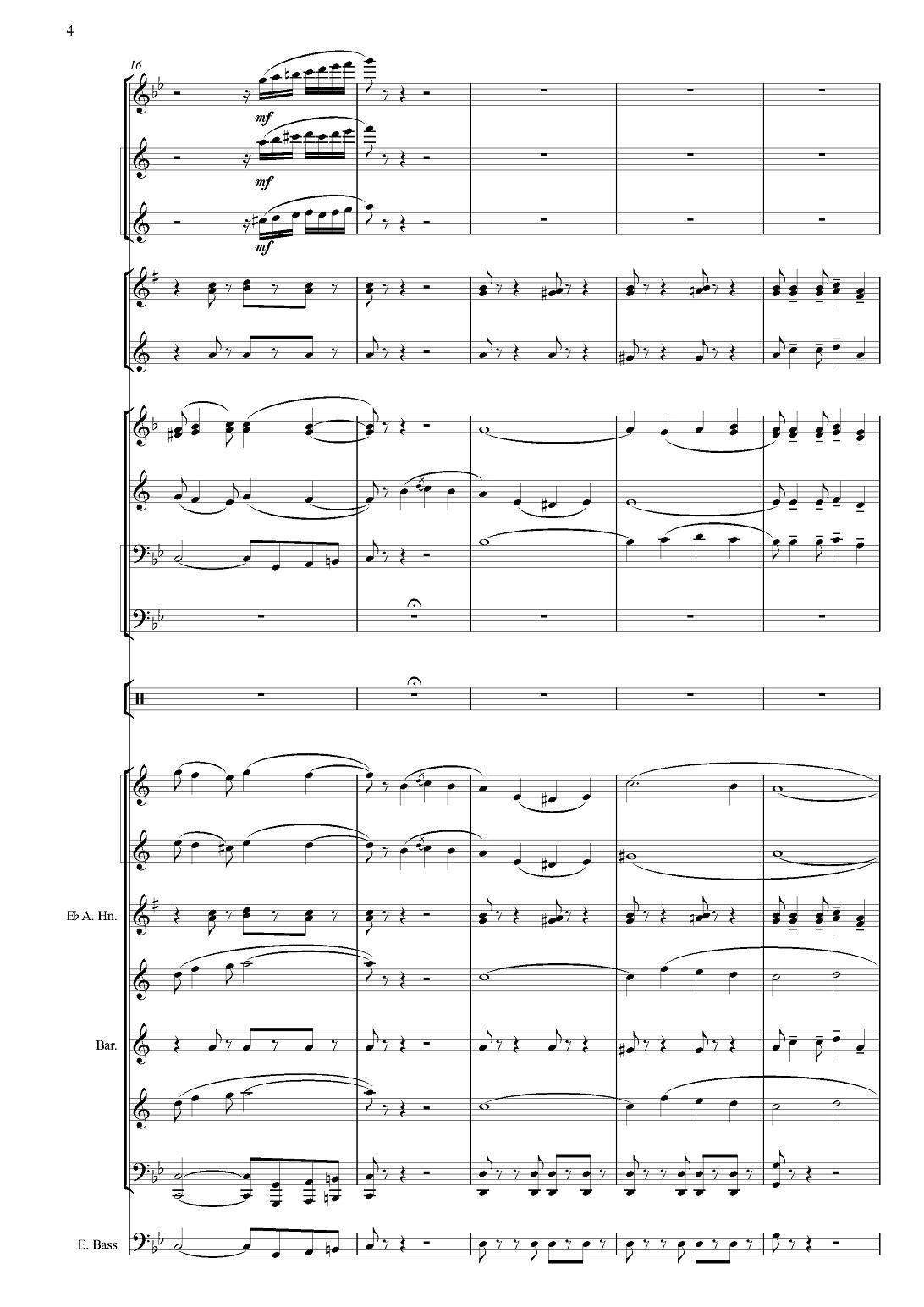 Черные глаза （探戈舞曲）（合奏、俄罗斯原版谱）手风琴曲谱（图4）