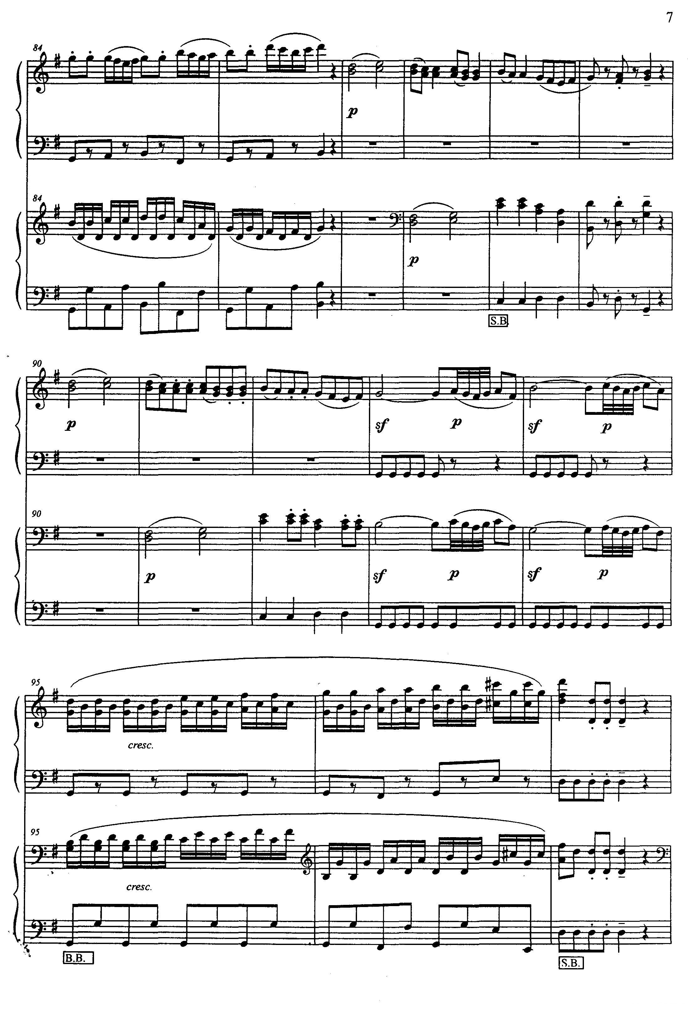 G大调弦乐小夜曲 第一乐章（二重奏）手风琴曲谱（图7）