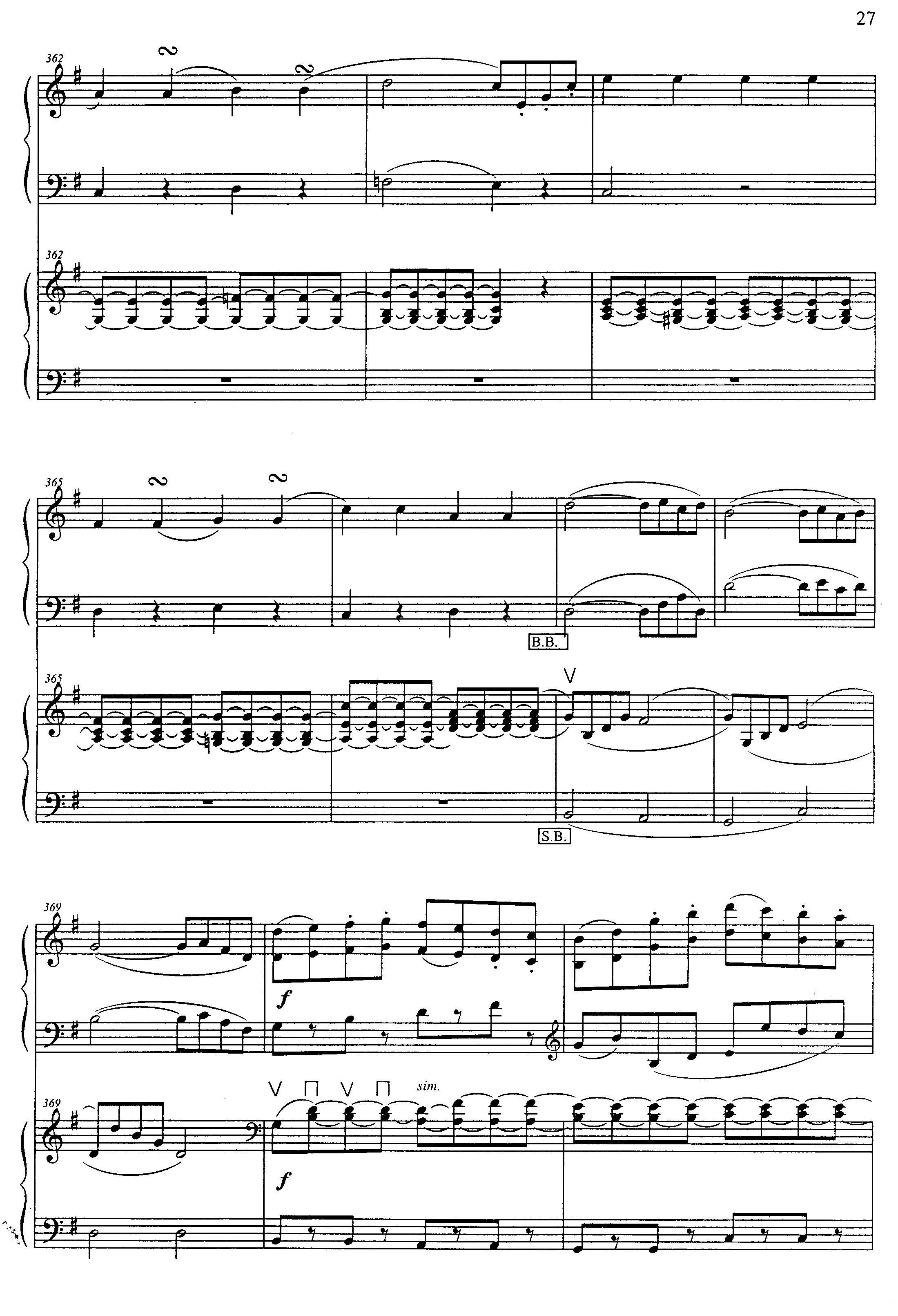 G大调弦乐小夜曲 第四乐章（二重奏）手风琴曲谱（图9）