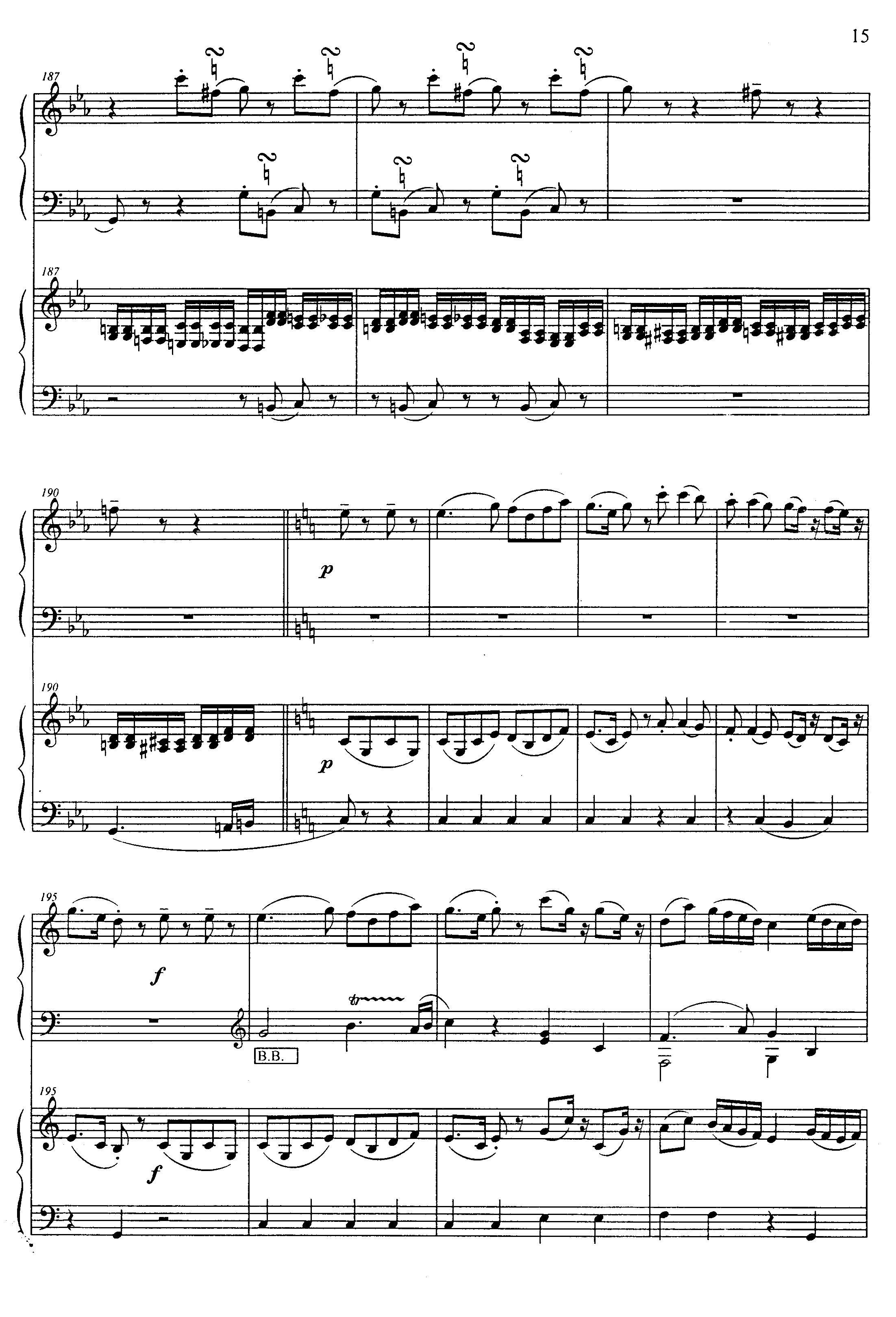 G大调弦乐小夜曲 第二乐章（二重奏）手风琴曲谱（图5）