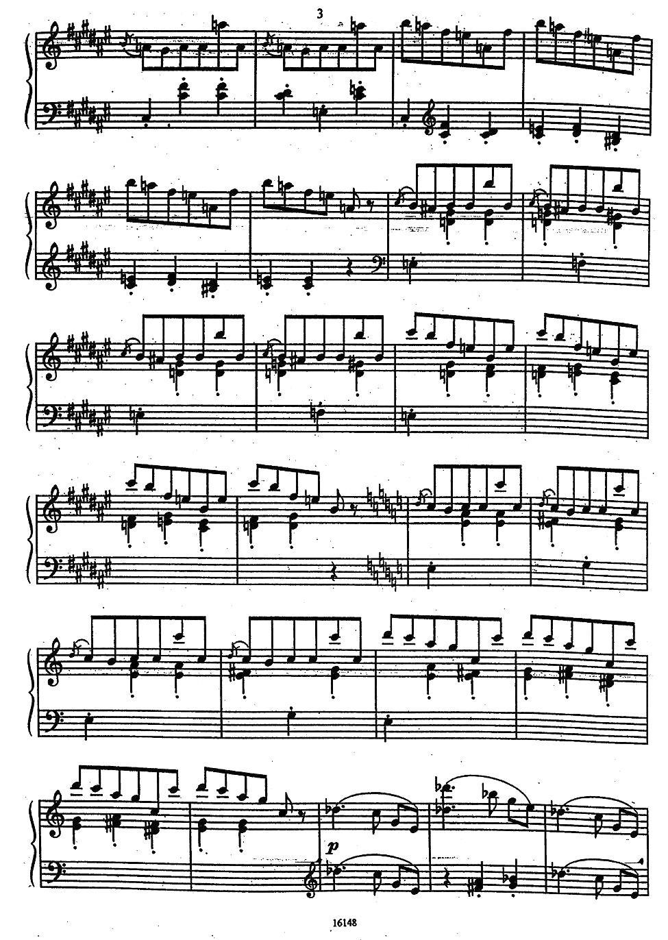 被遗忘的圆舞曲（第一首）手风琴曲谱（图3）