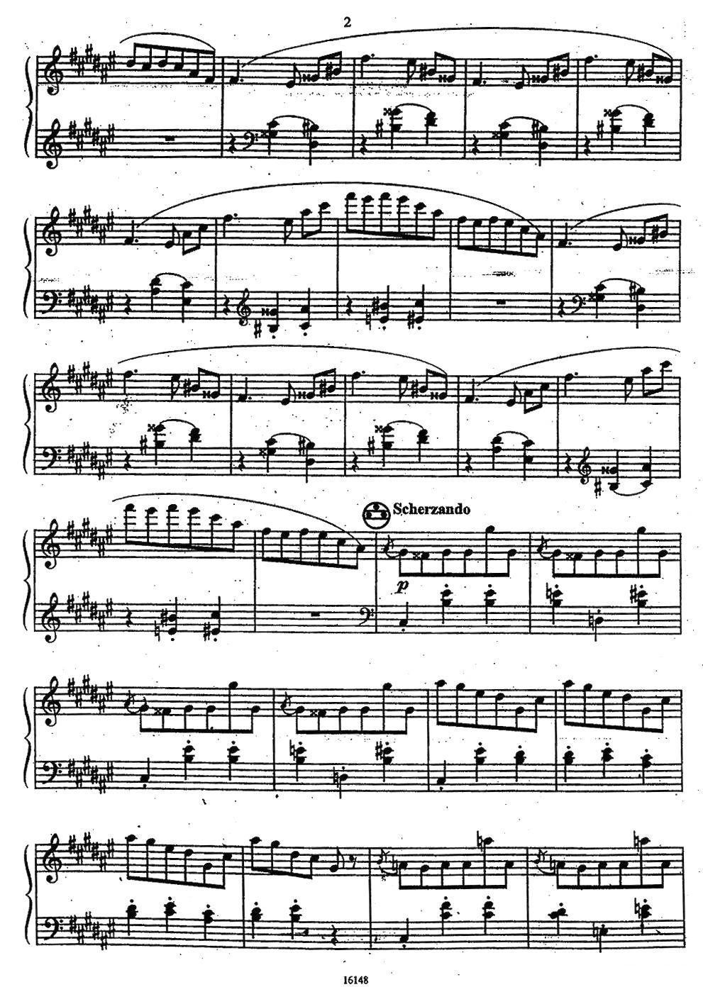 被遗忘的圆舞曲（第一首）手风琴曲谱（图2）