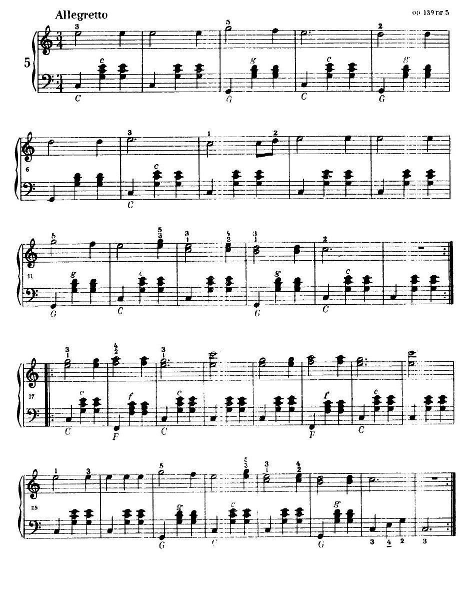 《车尔尼手风琴练习曲集》（第Ⅰ册） （1—9）手风琴曲谱（图3）