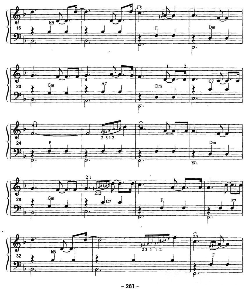 过去的时光手风琴曲谱（图2）