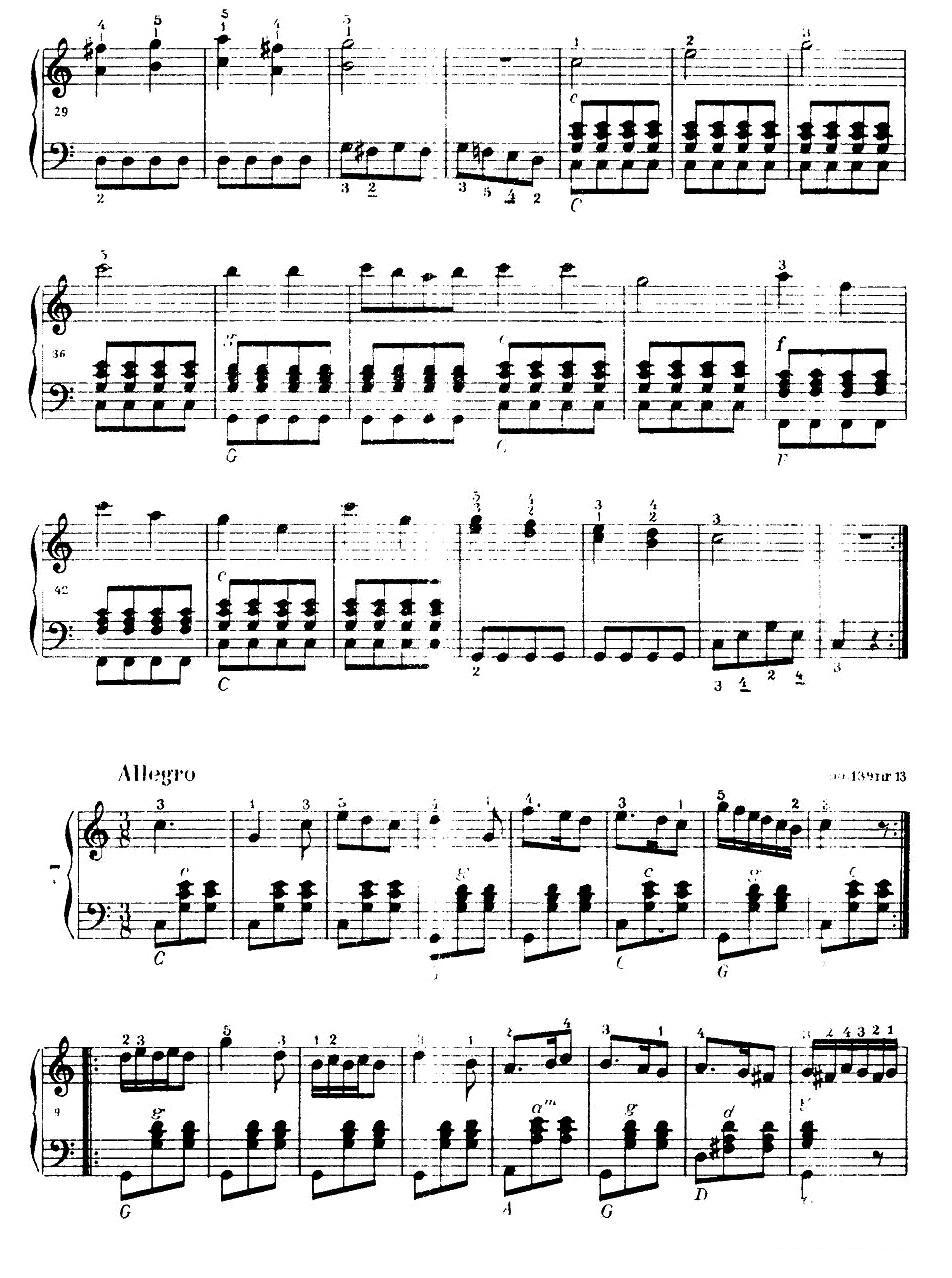 《车尔尼手风琴练习曲集》（第Ⅰ册） （1—9）手风琴曲谱（图5）