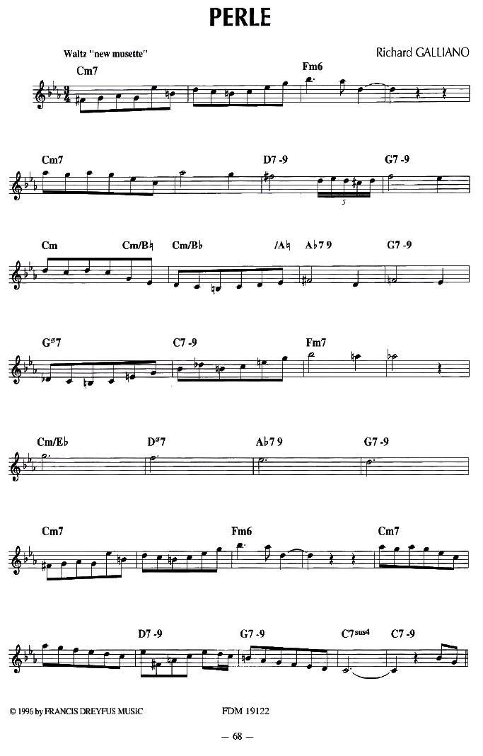 PERLE手风琴曲谱（图1）