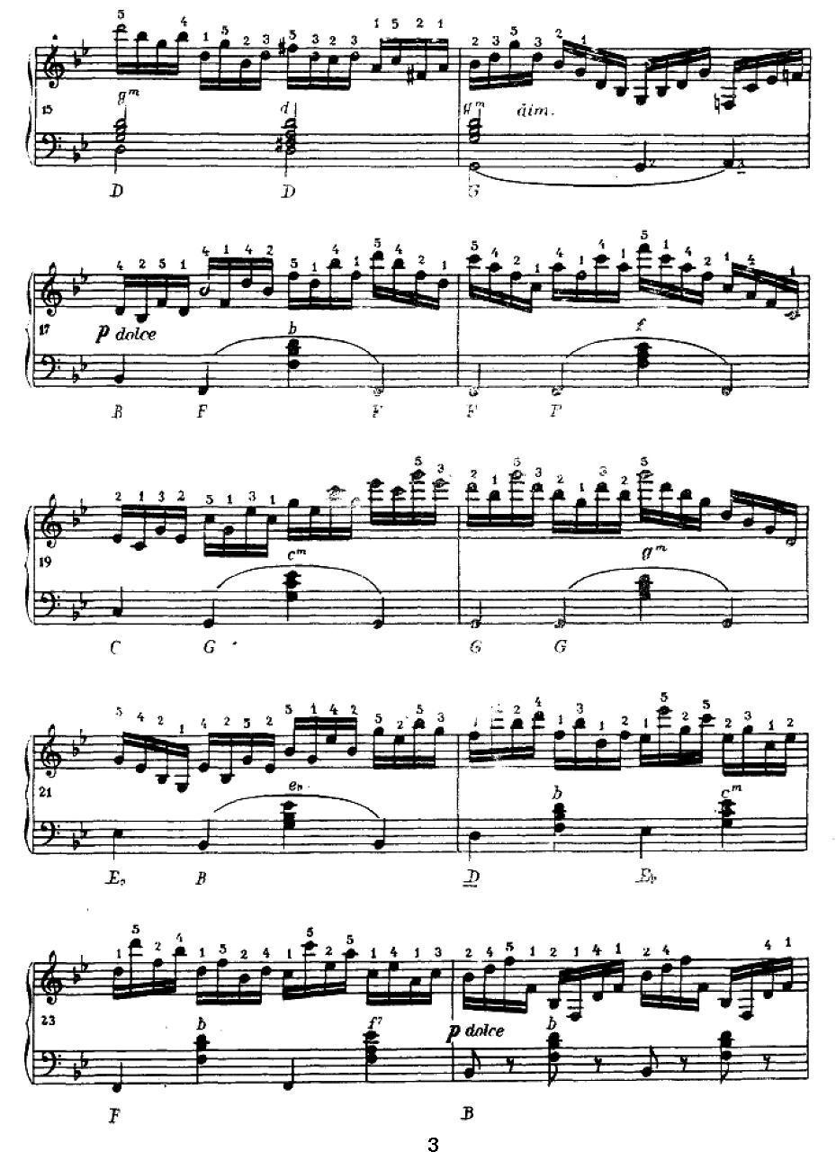 手风琴练习曲（5）手风琴曲谱（图3）