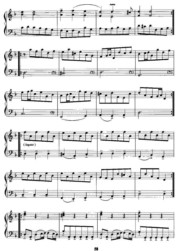 萨拉班德舞曲（G·F·亨德尔作曲版）手风琴曲谱（图3）