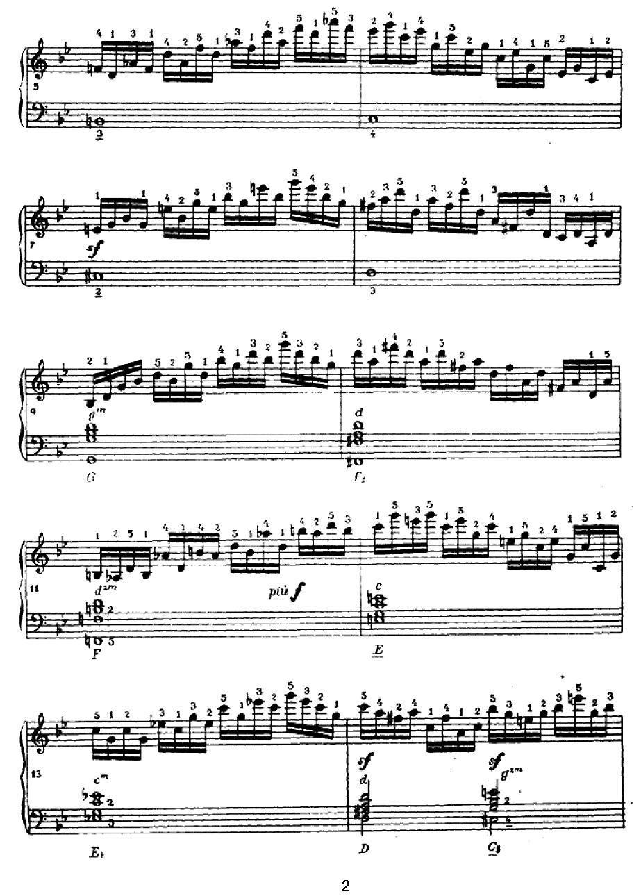 手风琴练习曲（5）手风琴曲谱（图2）
