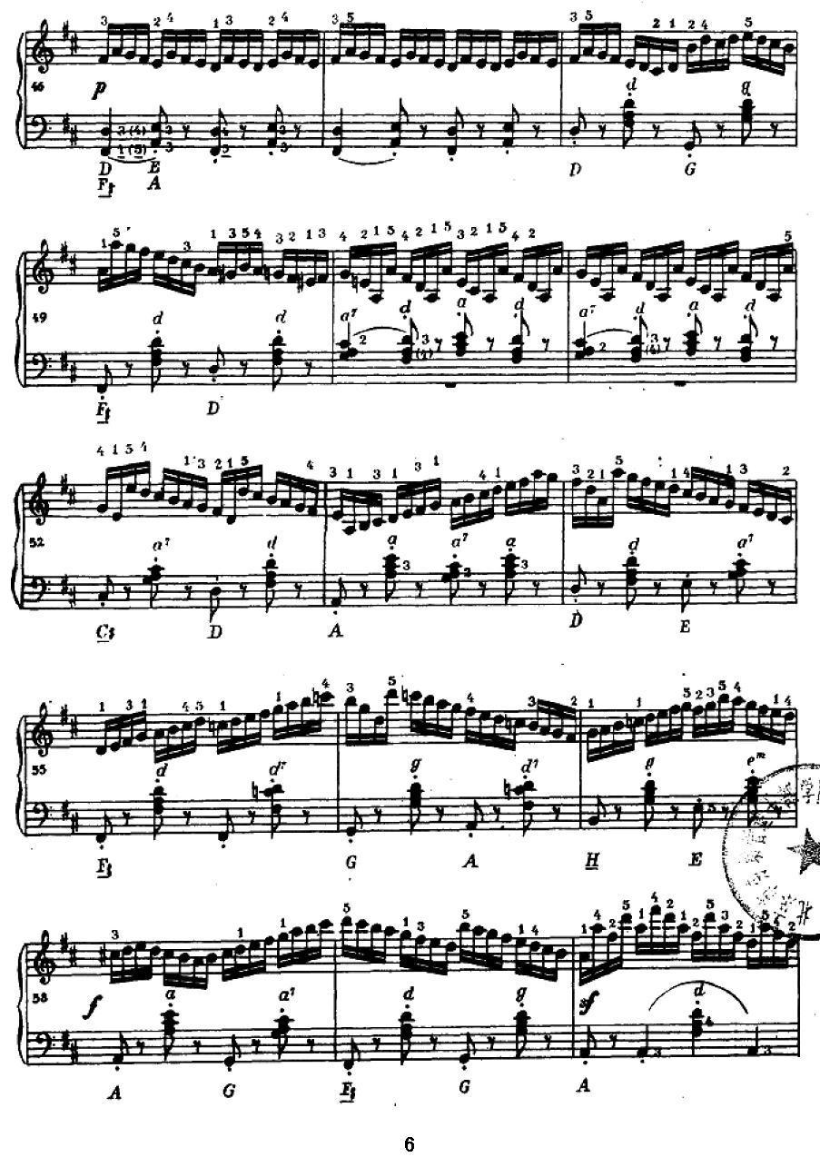手风琴练习曲（2）手风琴曲谱（图6）