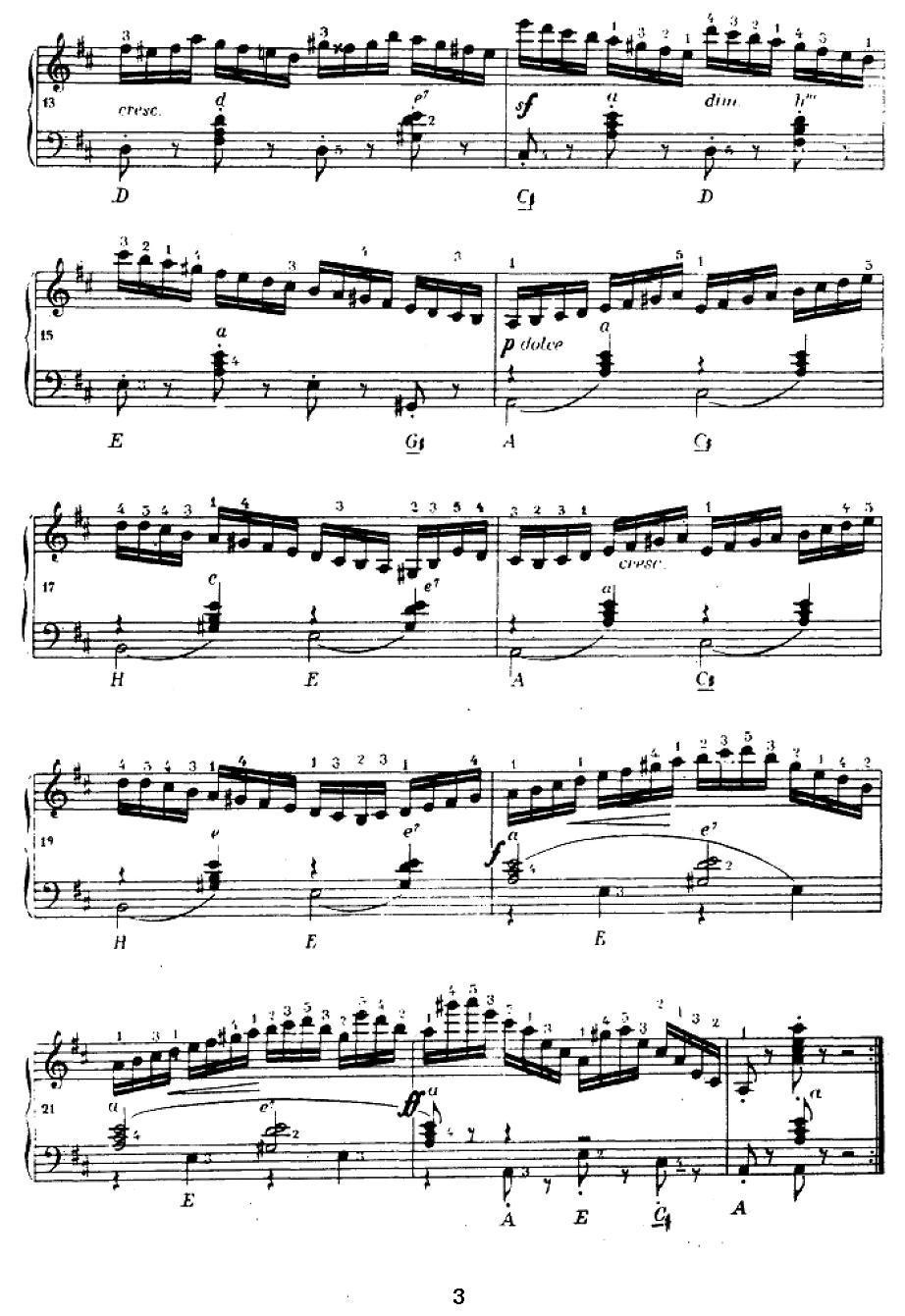 手风琴练习曲（2）手风琴曲谱（图3）