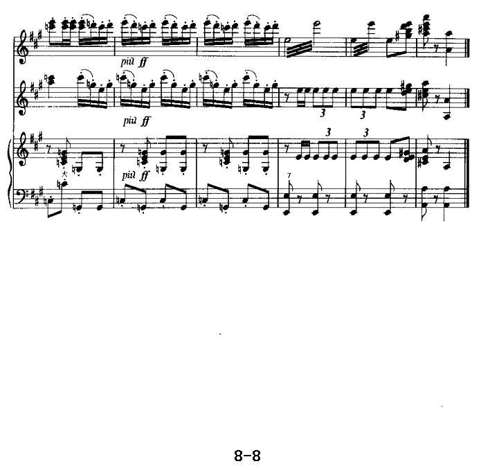 《卡门》序曲（二重奏）手风琴曲谱（图8）