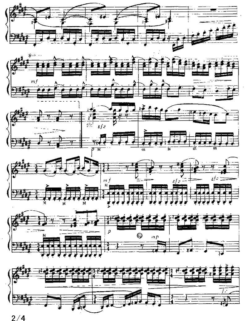 小白驴手风琴曲谱（图2）