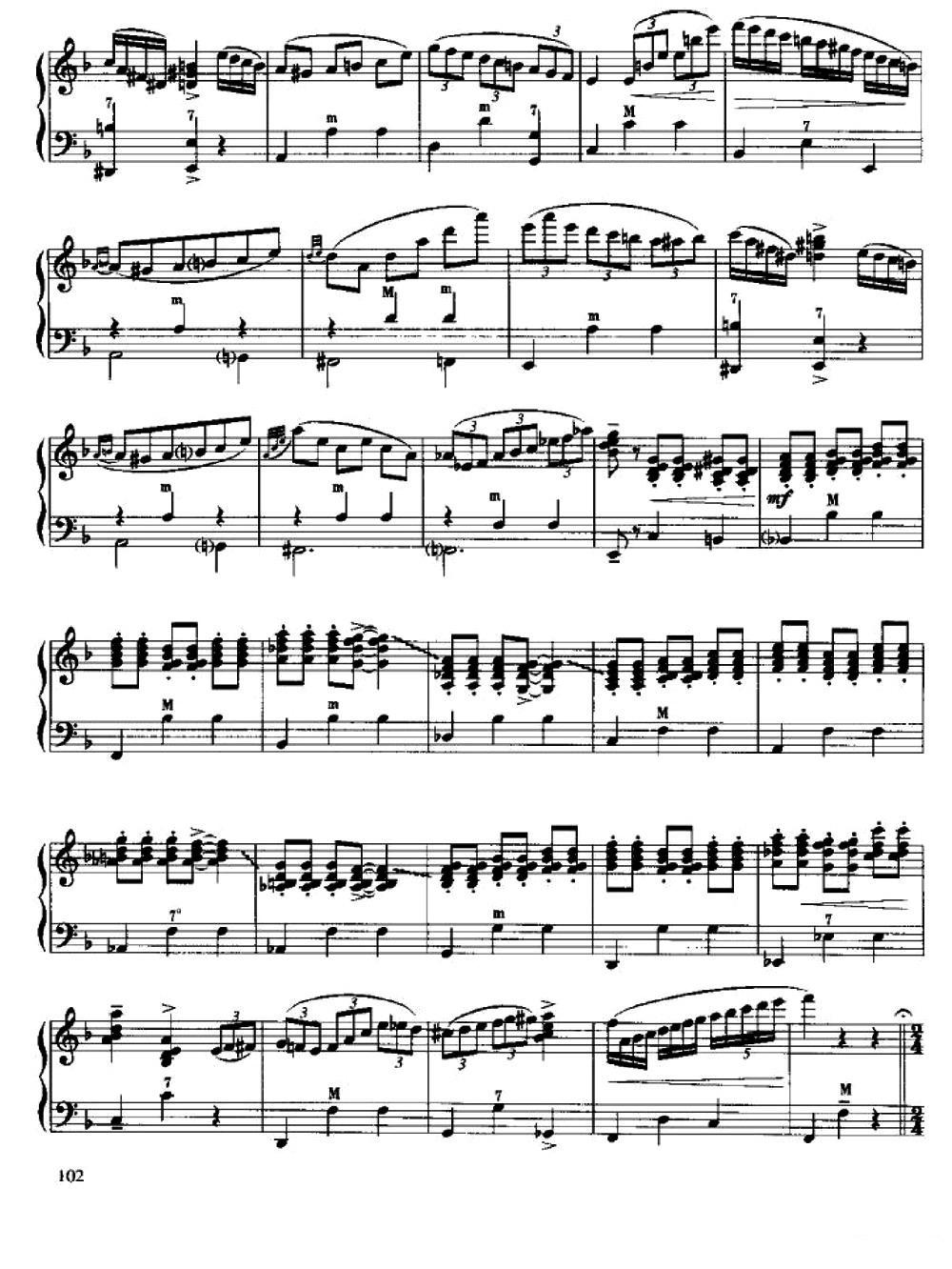 嬉游曲手风琴曲谱（图4）