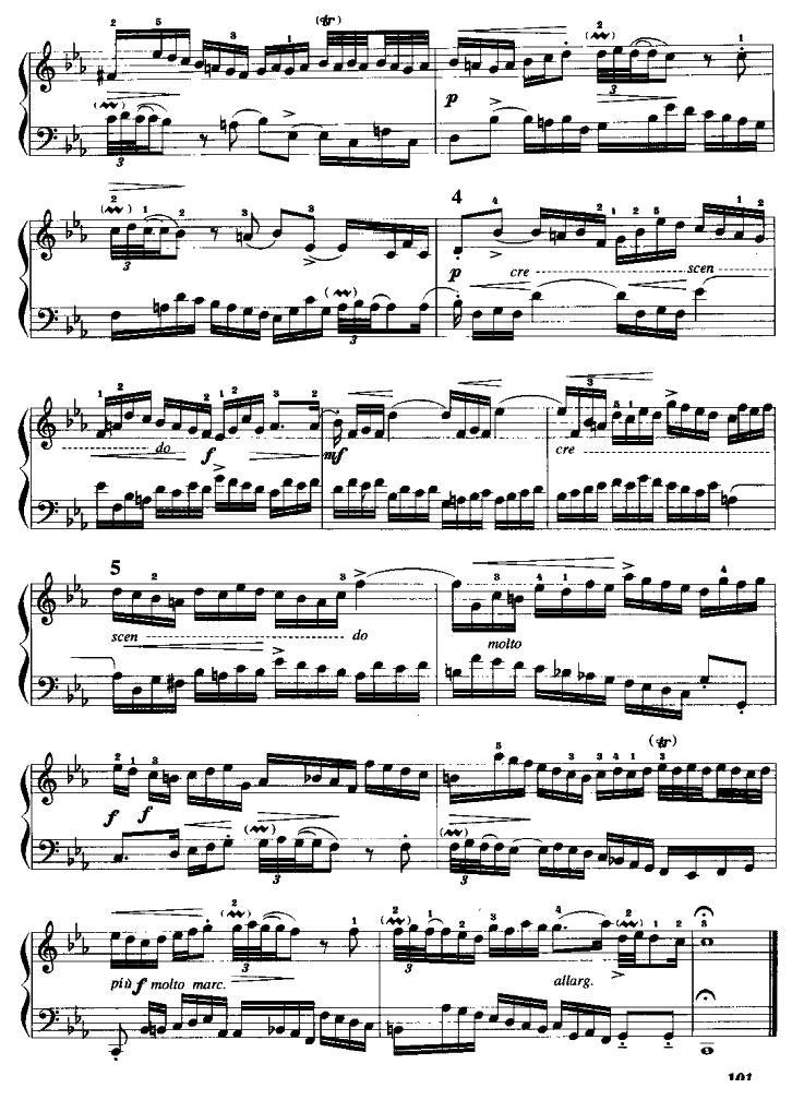 c小调二部创意曲手风琴曲谱（图2）