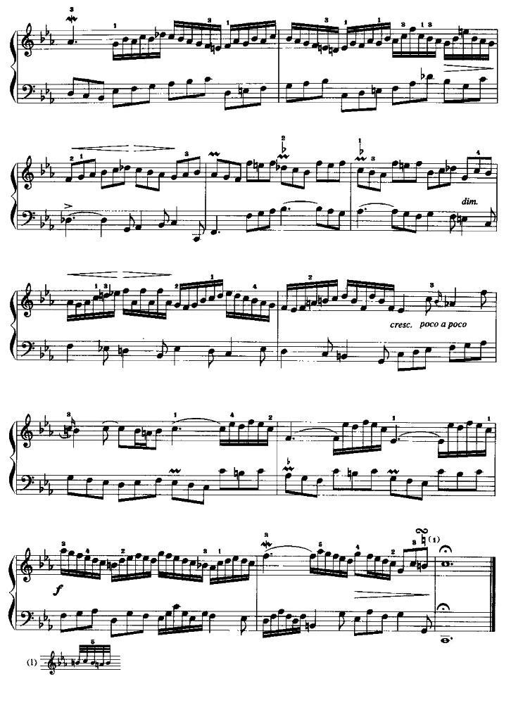 e小调二部赋格手风琴曲谱（图2）