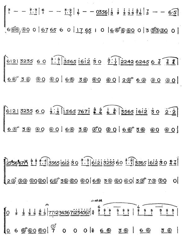 少年犯2手风琴曲谱（图1）