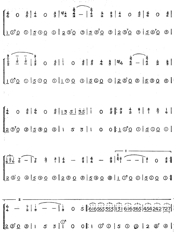 威尼斯狂欢节2手风琴曲谱（图1）
