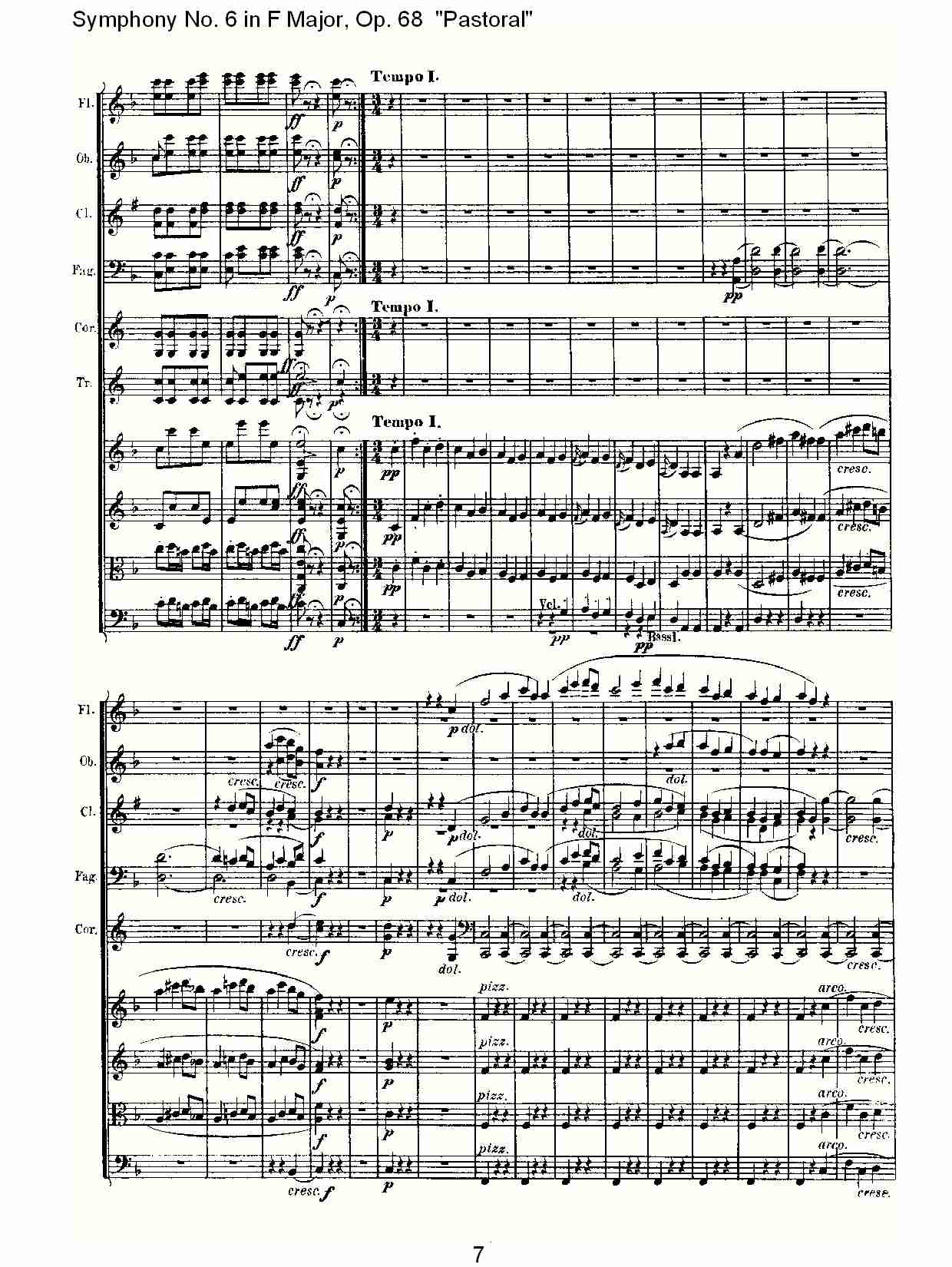 F大调第六交响曲 Op.68 “田园” 第三乐章总谱（图8）