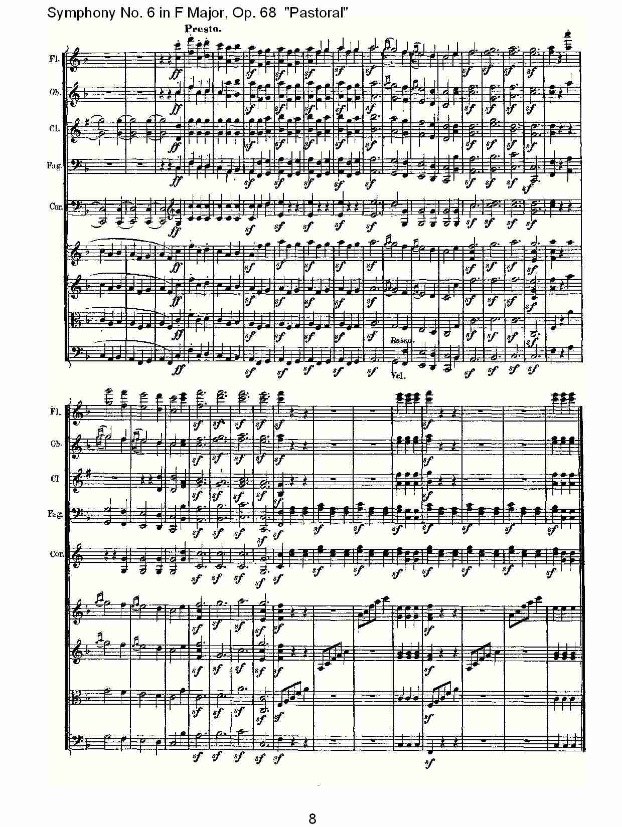F大调第六交响曲 Op.68 “田园” 第三乐章总谱（图9）