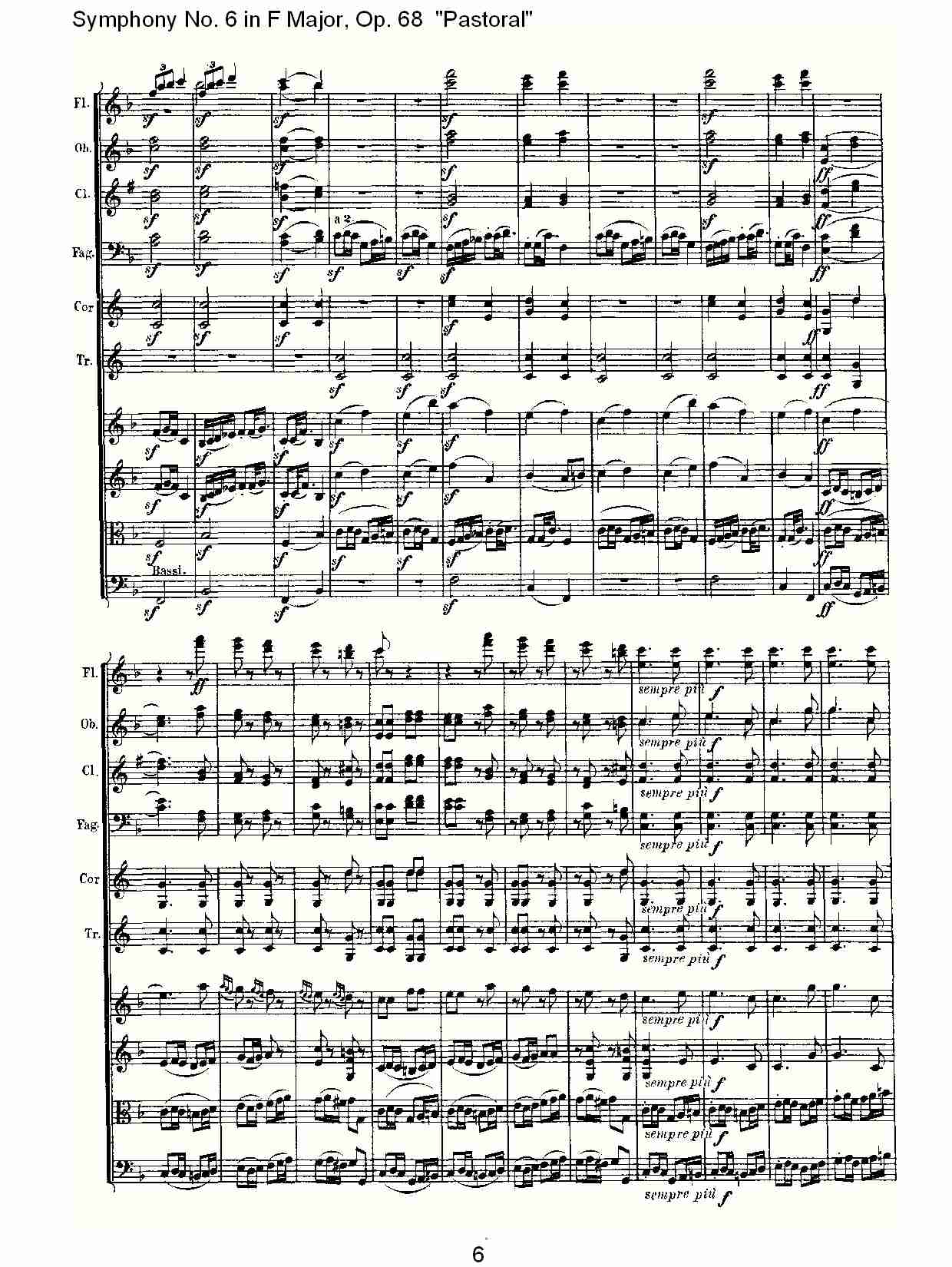 F大调第六交响曲 Op.68 “田园” 第三乐章总谱（图7）