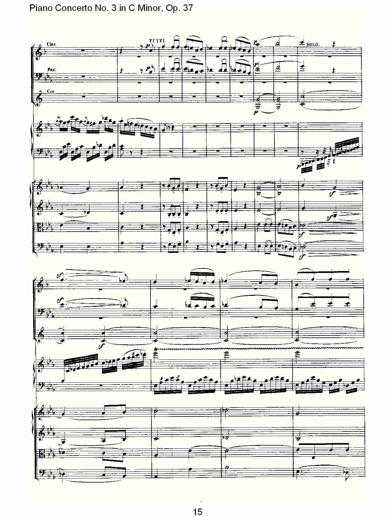 Ｃ大调钢琴第三协奏曲 Op.37 第三乐章（二）总谱（图5）