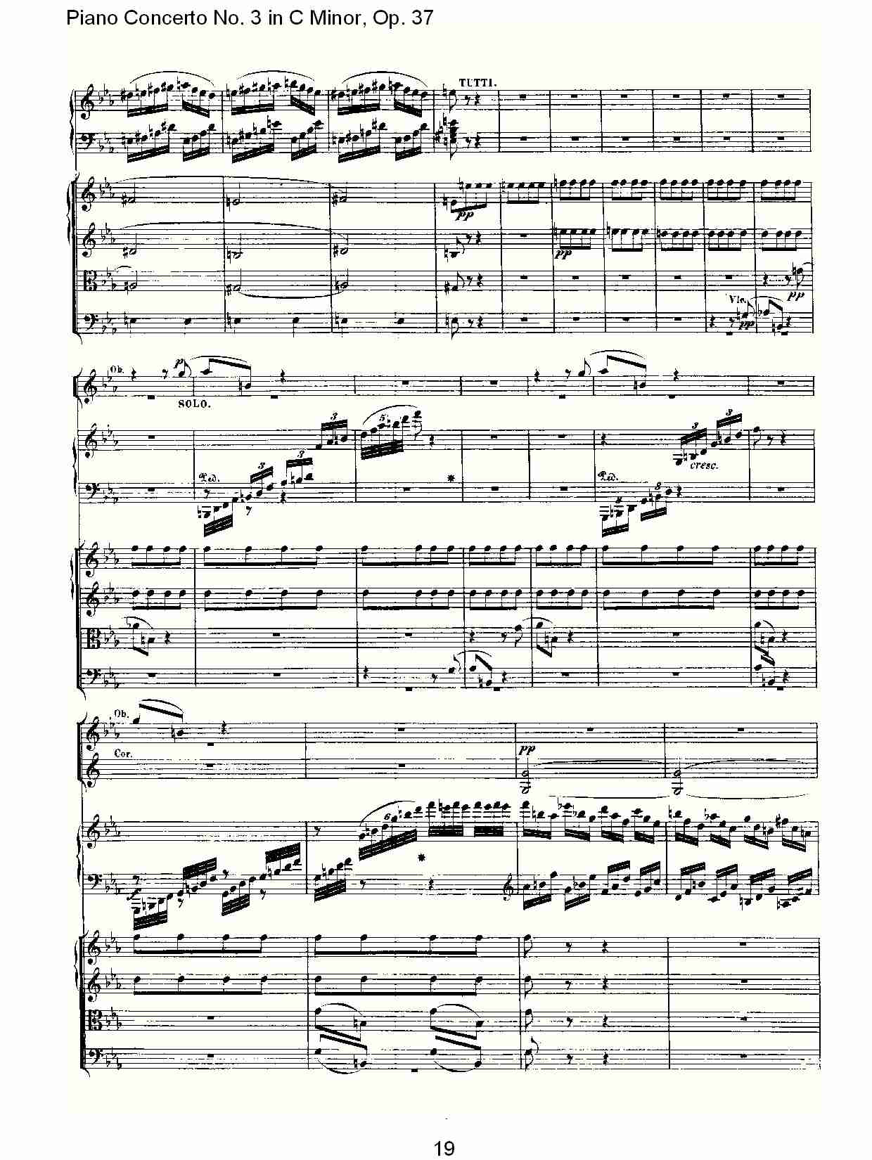 Ｃ大调钢琴第三协奏曲 Op.37 第三乐章（二）总谱（图9）