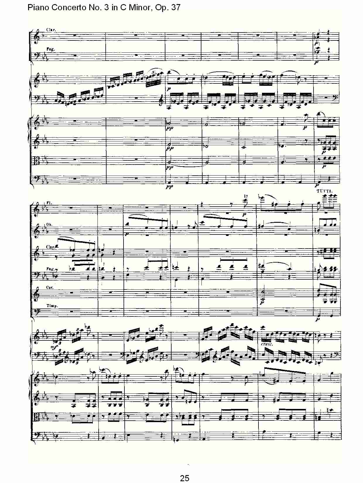 Ｃ大调钢琴第三协奏曲 Op.37） 第三乐章（三）总谱（图5）