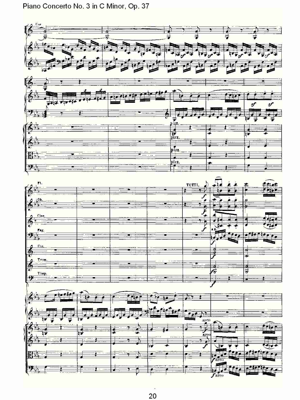 Ｃ大调钢琴第三协奏曲 Op.37 第三乐章（二）总谱（图10）