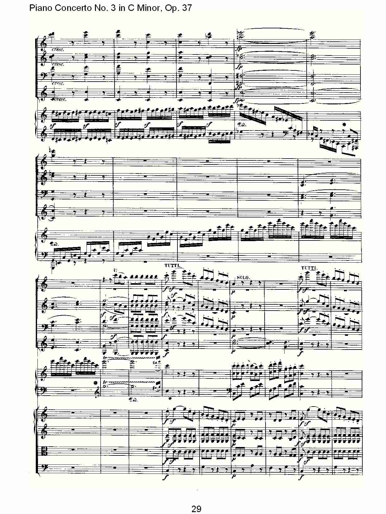 Ｃ大调钢琴第三协奏曲 Op.37） 第三乐章（三）总谱（图9）
