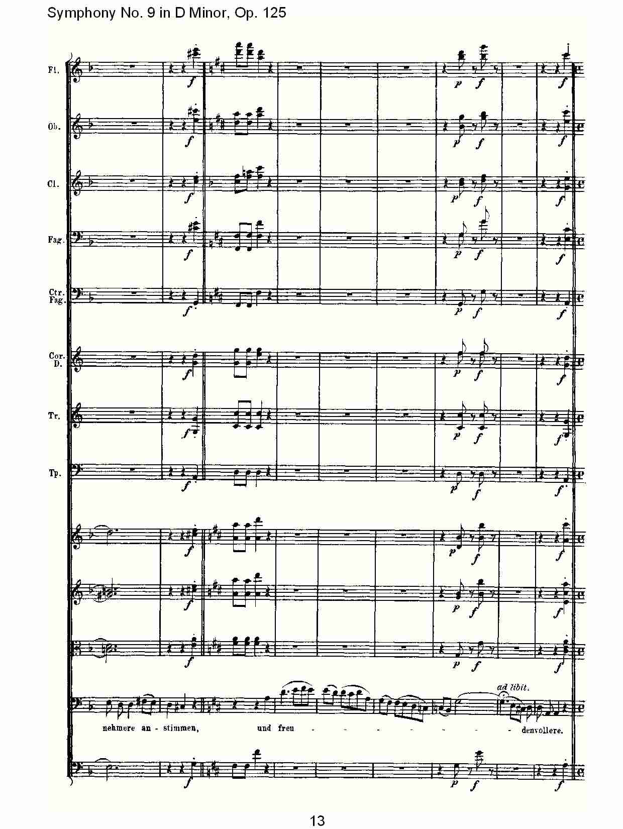 D大调第九交响曲 Op.125 第四乐章（二）总谱（图3）