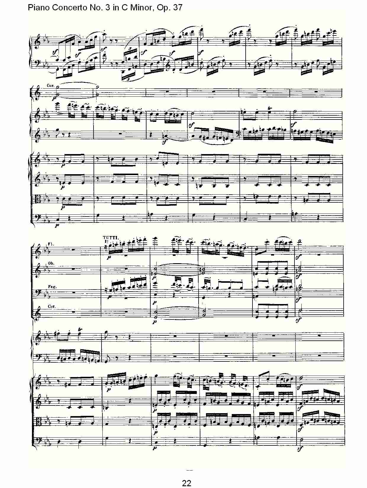 Ｃ大调钢琴第三协奏曲 Op.37） 第三乐章（三）总谱（图2）