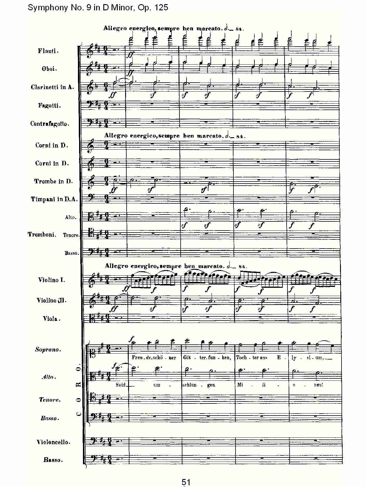 D大调第九交响曲 Op.125 第四乐章（六）总谱（图1）
