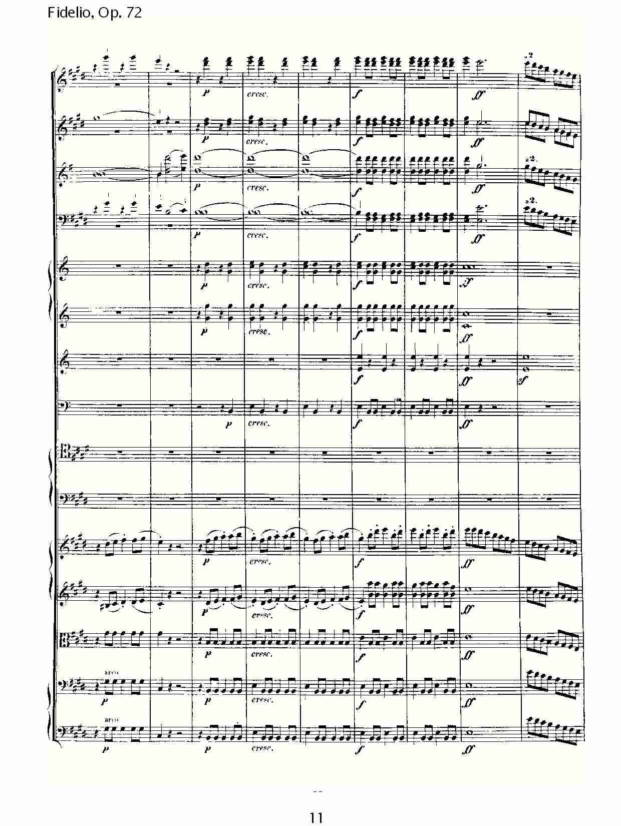 Fidelio, Op. 72 （二）总谱（图1）