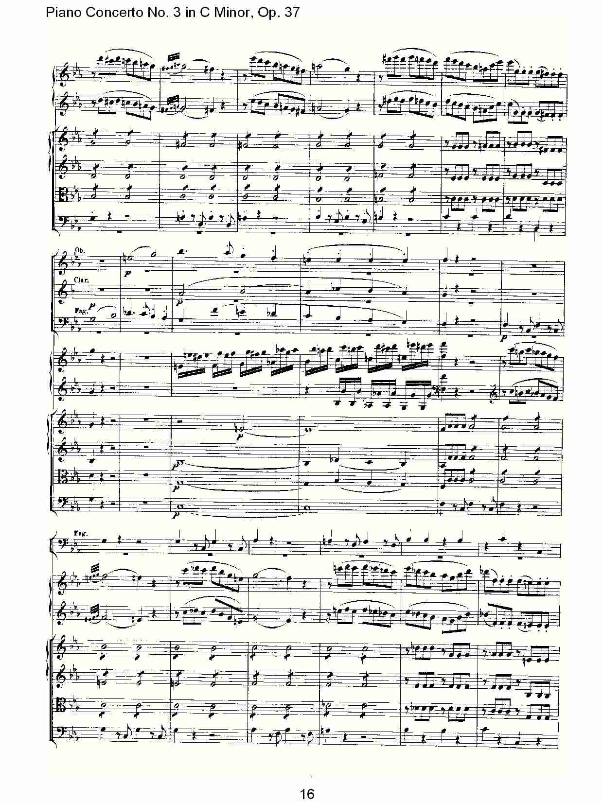 Ｃ大调钢琴第三协奏曲 Op.37 第一乐章（二）总谱（图6）