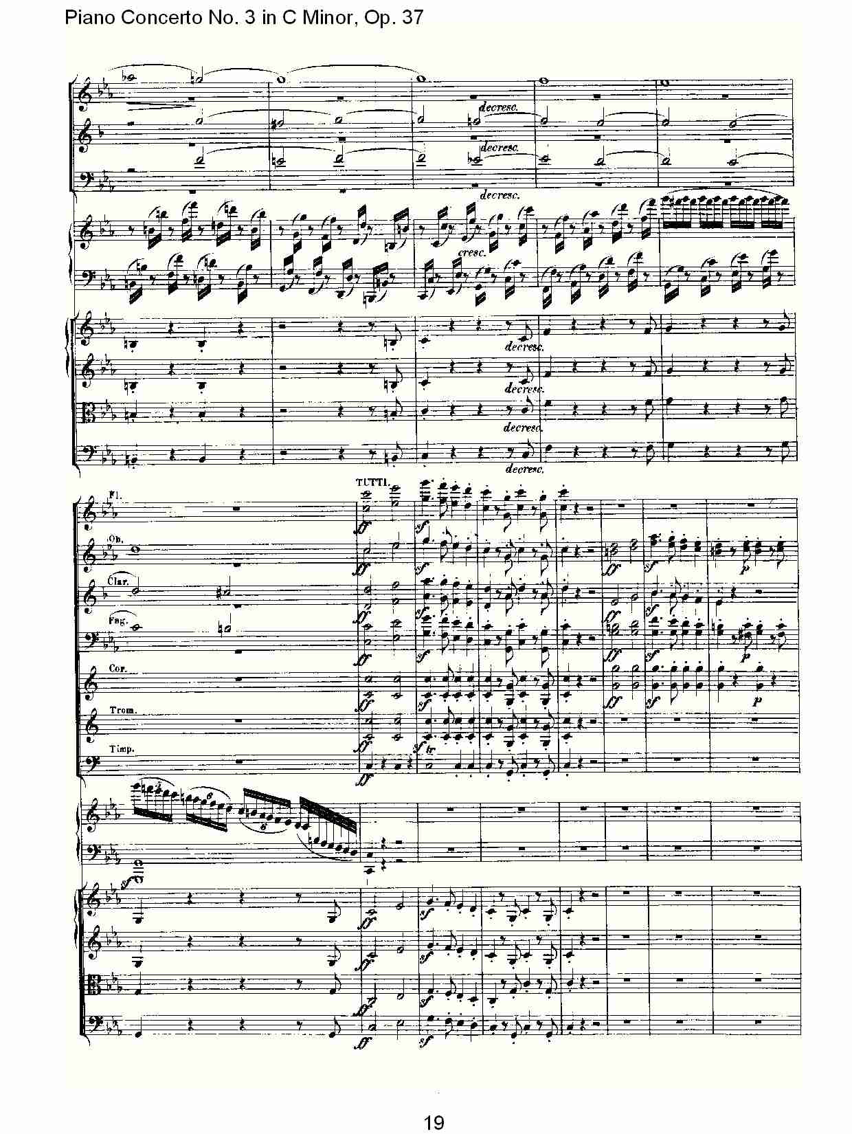 Ｃ大调钢琴第三协奏曲 Op.37 第一乐章（二）总谱（图9）