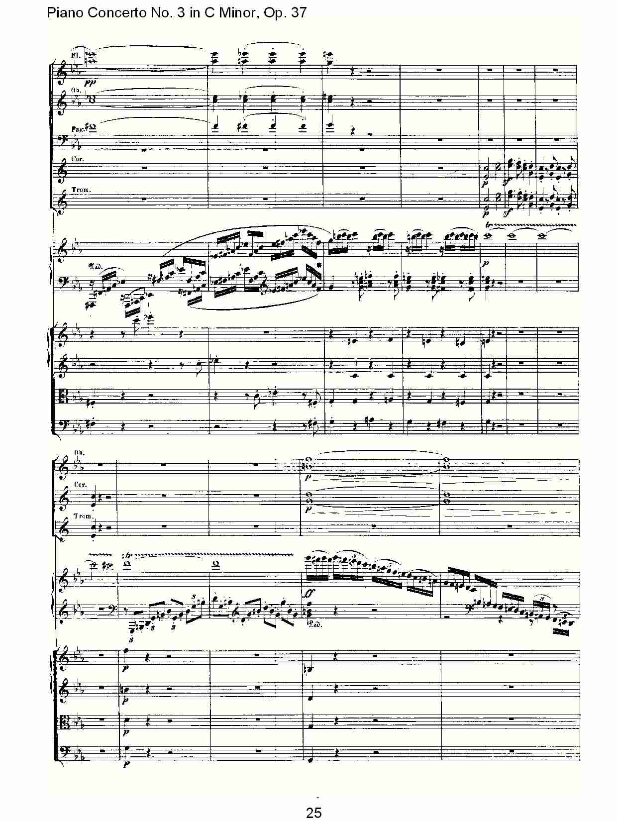 Ｃ大调钢琴第三协奏曲 Op.37 第一乐章（三）总谱（图5）