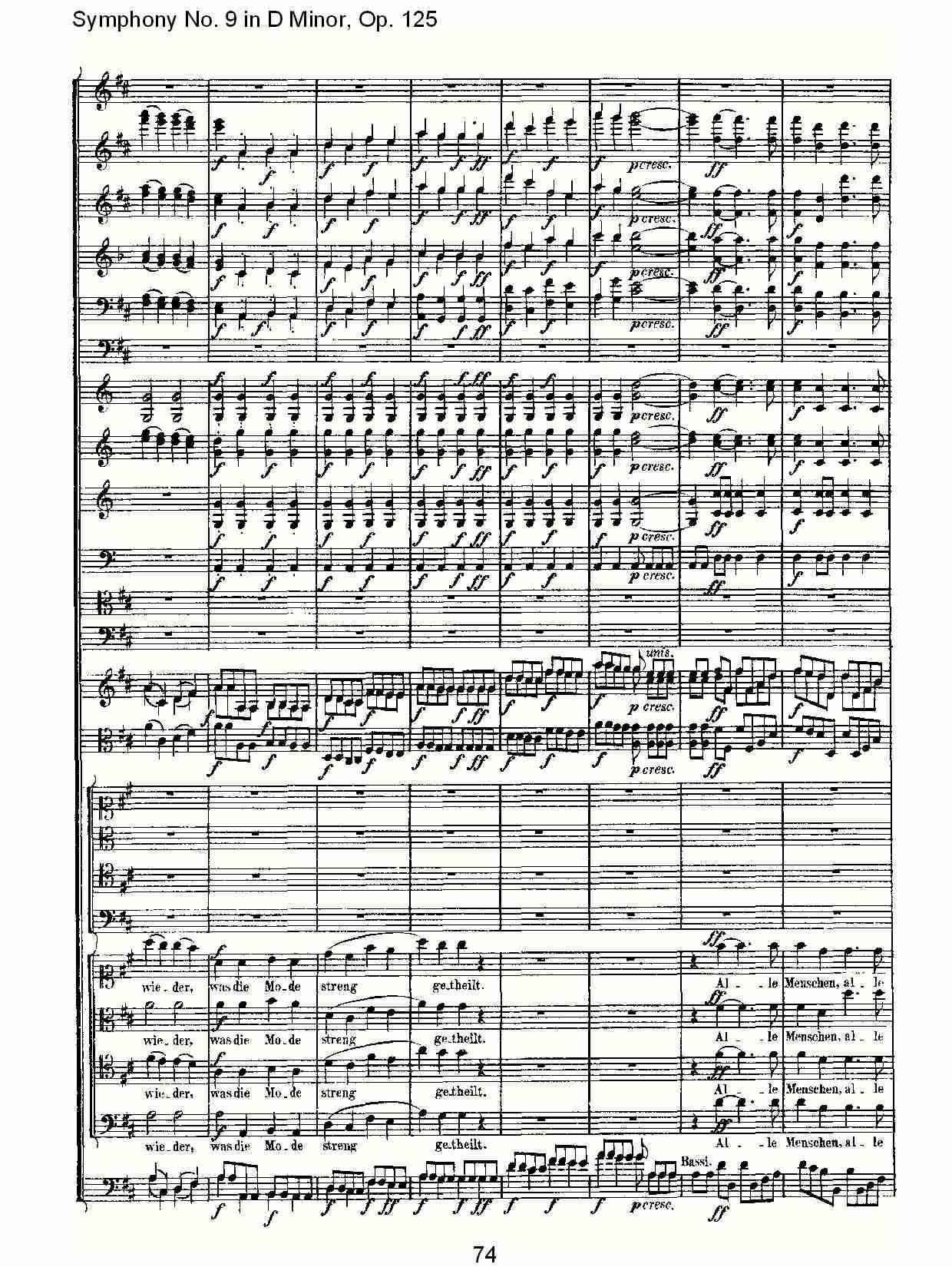D大调第九交响曲 Op.125 第四乐章（八）总谱（图4）
