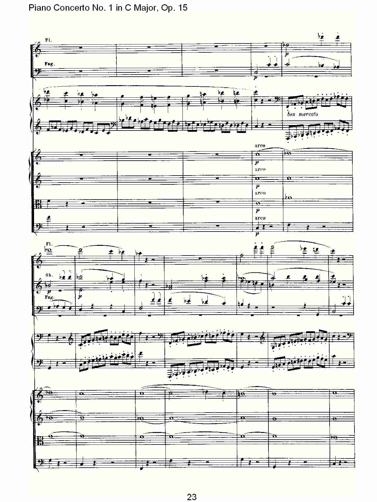 C大调钢琴第一协奏曲 Op.15　第一乐章（三）总谱（图3）