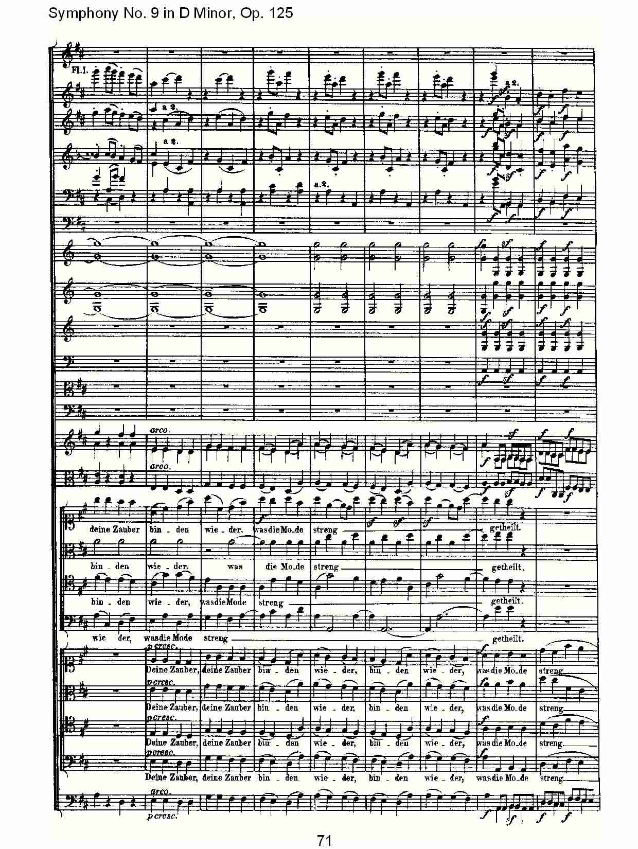 D大调第九交响曲 Op.125 第四乐章（八）总谱（图1）