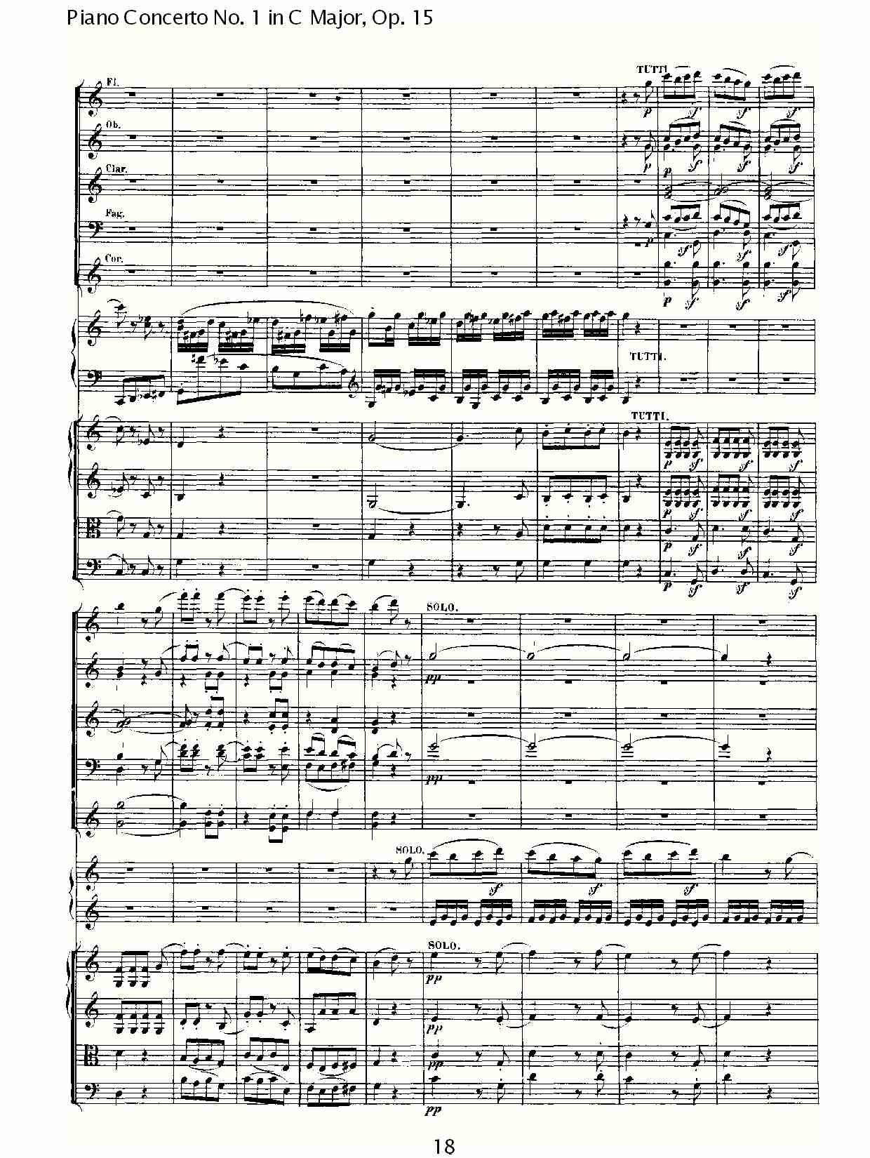 C大调钢琴第一协奏曲 Op.15　第三乐章（二）总谱（图8）