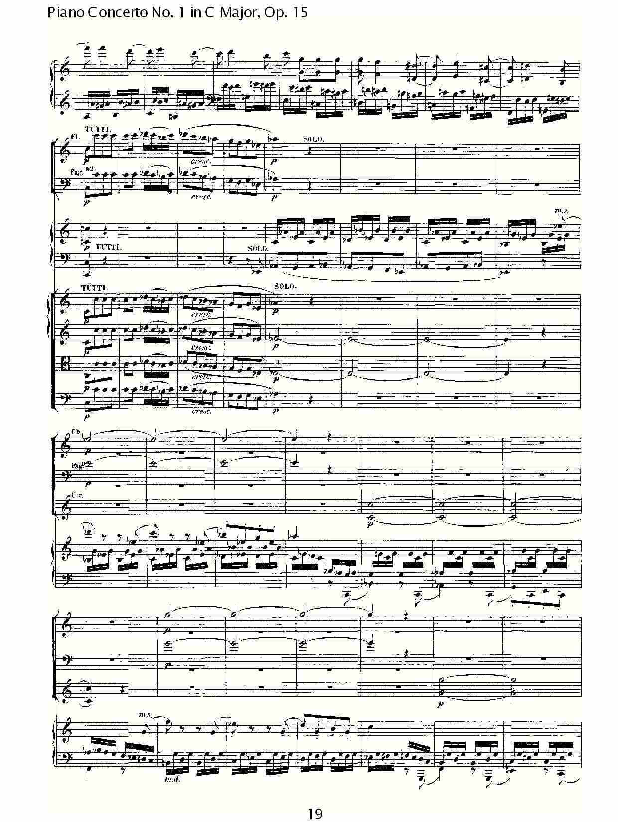 C大调钢琴第一协奏曲 Op.15　第三乐章（二）总谱（图9）