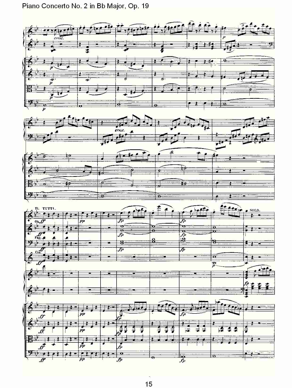 Bb大调钢琴第二协奏曲 Op.19 第一乐章（二）总谱（图5）