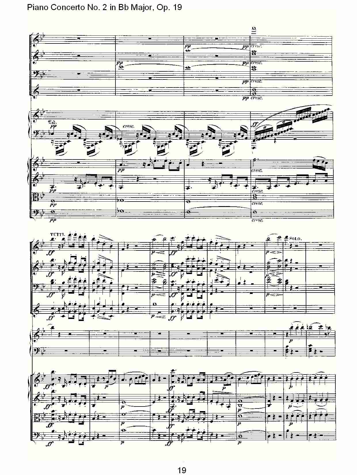 Bb大调钢琴第二协奏曲 Op.19 第一乐章（二）总谱（图9）