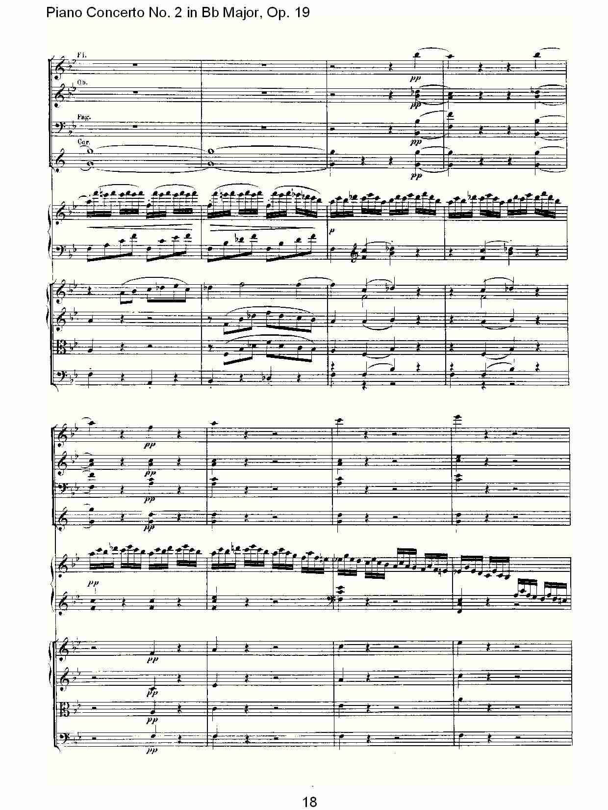 Bb大调钢琴第二协奏曲 Op.19 第一乐章（二）总谱（图8）