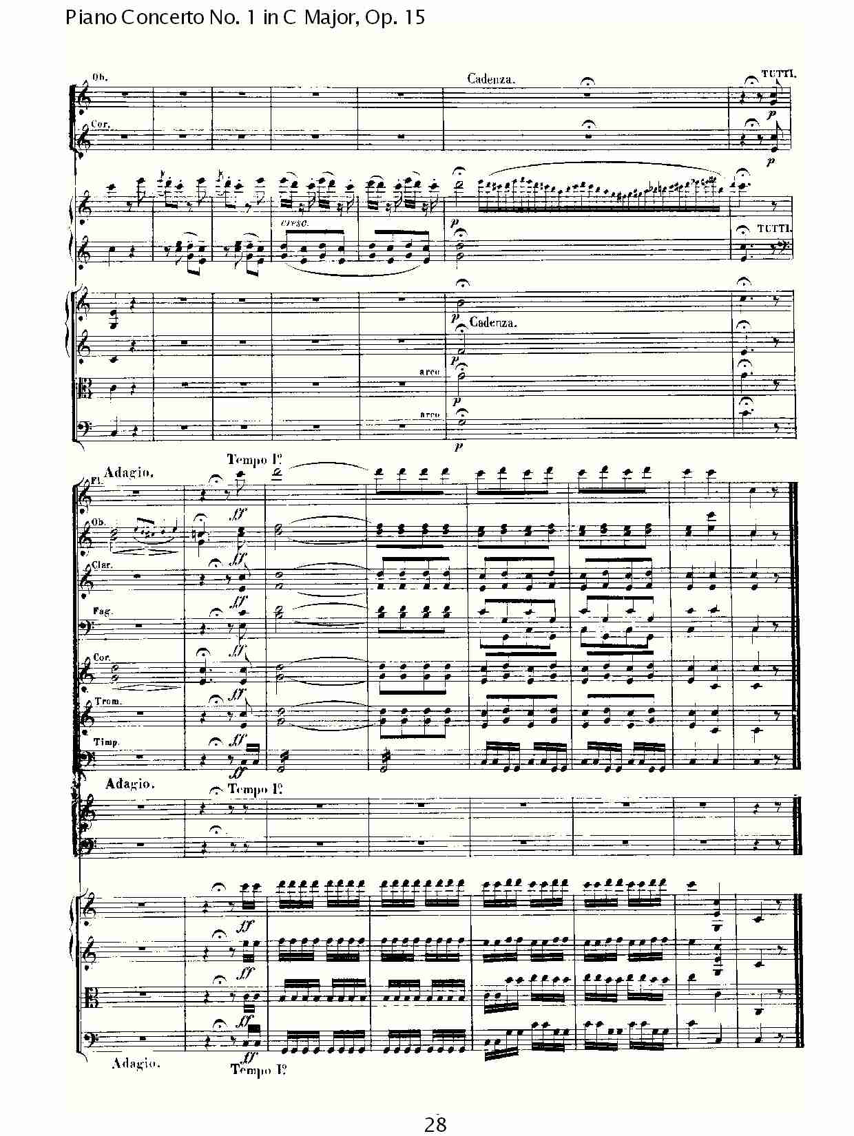 C大调钢琴第一协奏曲 Op.15　第三乐章（三）总谱（图8）