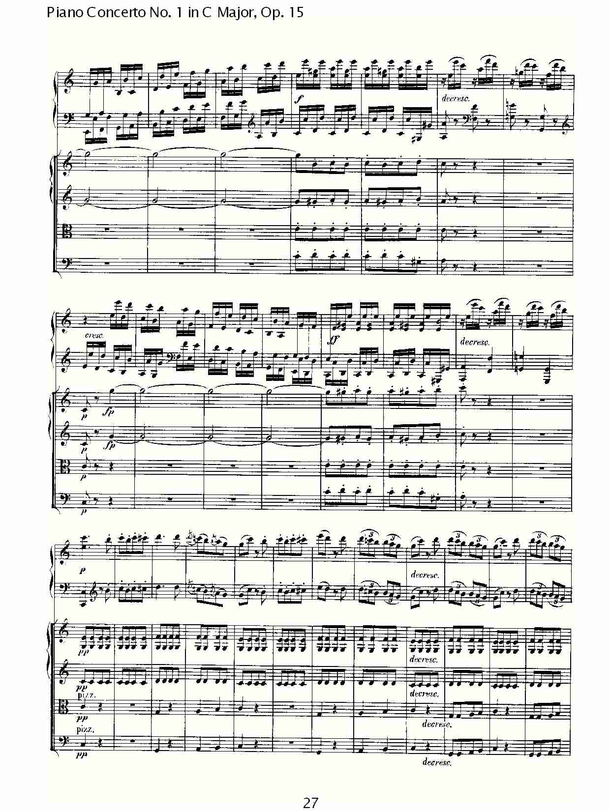 C大调钢琴第一协奏曲 Op.15　第三乐章（三）总谱（图7）